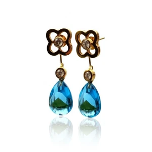 Kaleidoscope Drop Diamond Earrings
