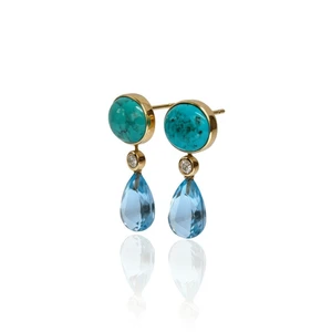 Detachable Drop-Blue Sky Earrings