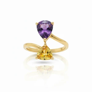 Kaleidoscope Amethyst Ring