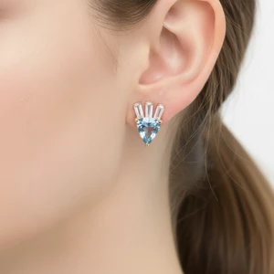 Kaleidoscope Aquamarine Earrings