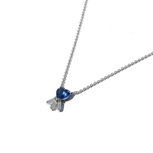 Kaleidoscope Heart Sapphire Necklace