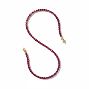 Kaleidoscope Ruby Tennis Necklace