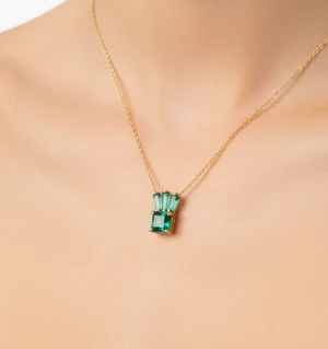 Kaleidoscope Emerald Necklace