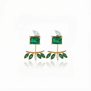Kaleidoscope Emerald Earrings