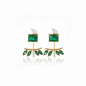 Kaleidoscope Emerald Earrings