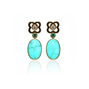 Detachable Blue-Sky Club Earrings